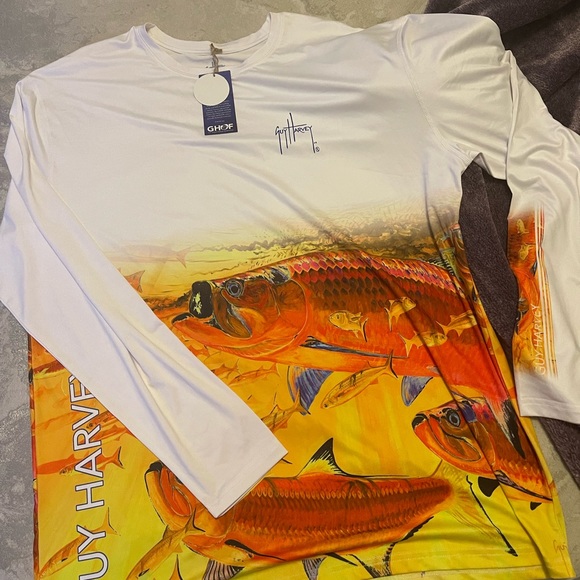 Guy Harvey Shirts Nwt Guy Harvey Long Sleeve Fishing Tshirt Xl See